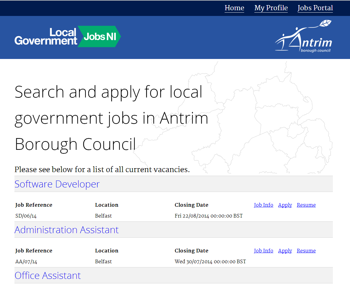 Once a job is live it will appear on the company’s eRecruit website which has been designed with your company in mind.